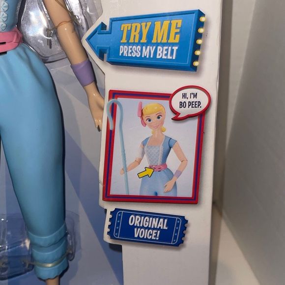Toy Story 4 BO PEEP Talking Action Figure with STAFF over 15 sayings ages 4+ NE - Picture 4 of 5